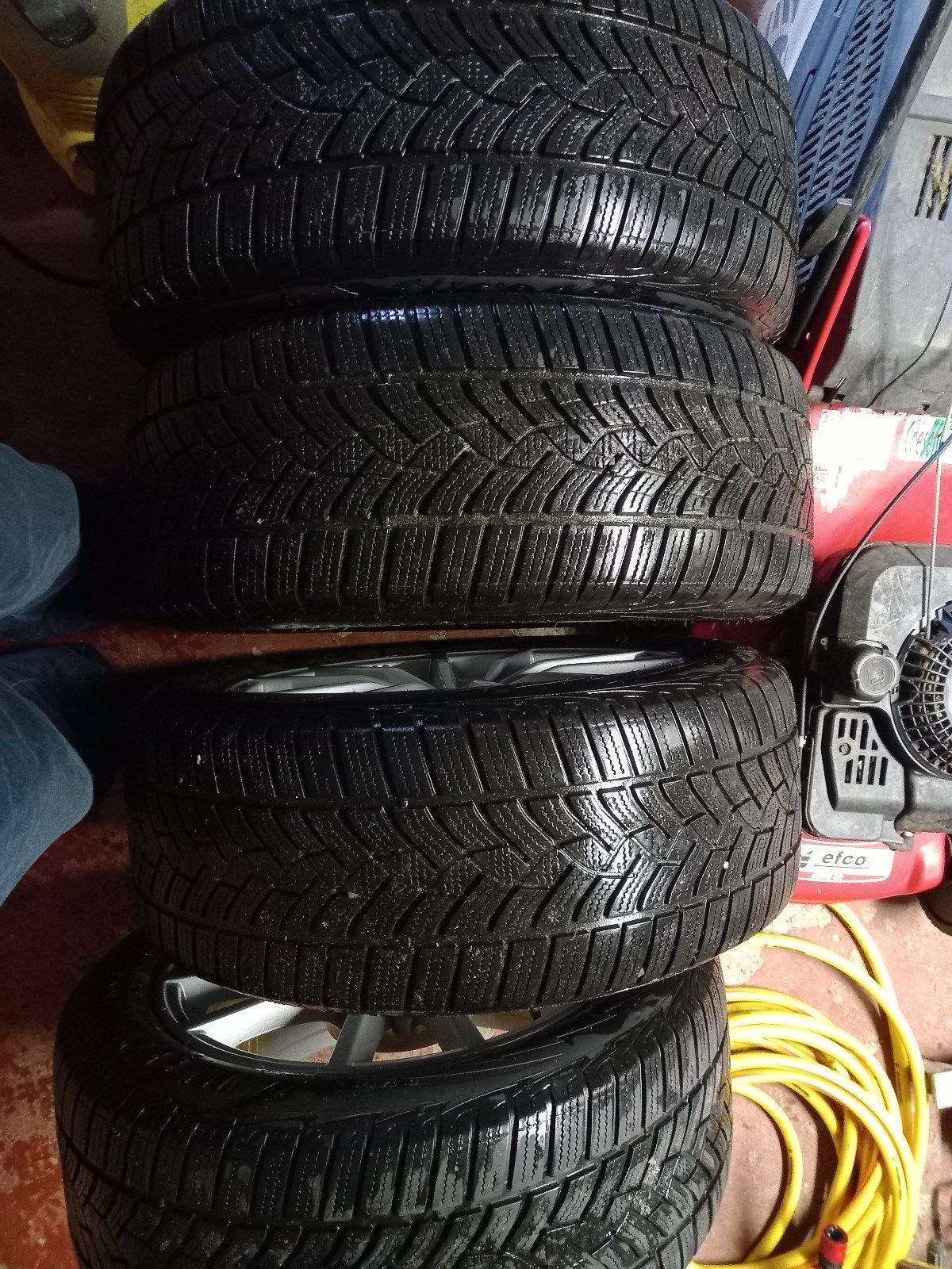 Jantes en aluminium de 17 po avec pneus d'hiver, Autos : Pièces & Accessoires, Enlèvement, Pneus hiver, Jante(s)