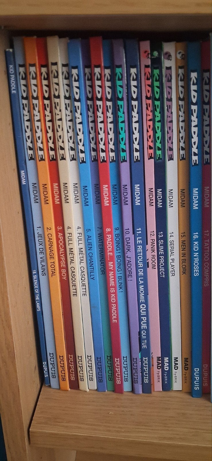 Kid Paddle Comics-bundel (delen 1 tot 17) behalve 6, Ophalen, Gelezen, Stripboeken