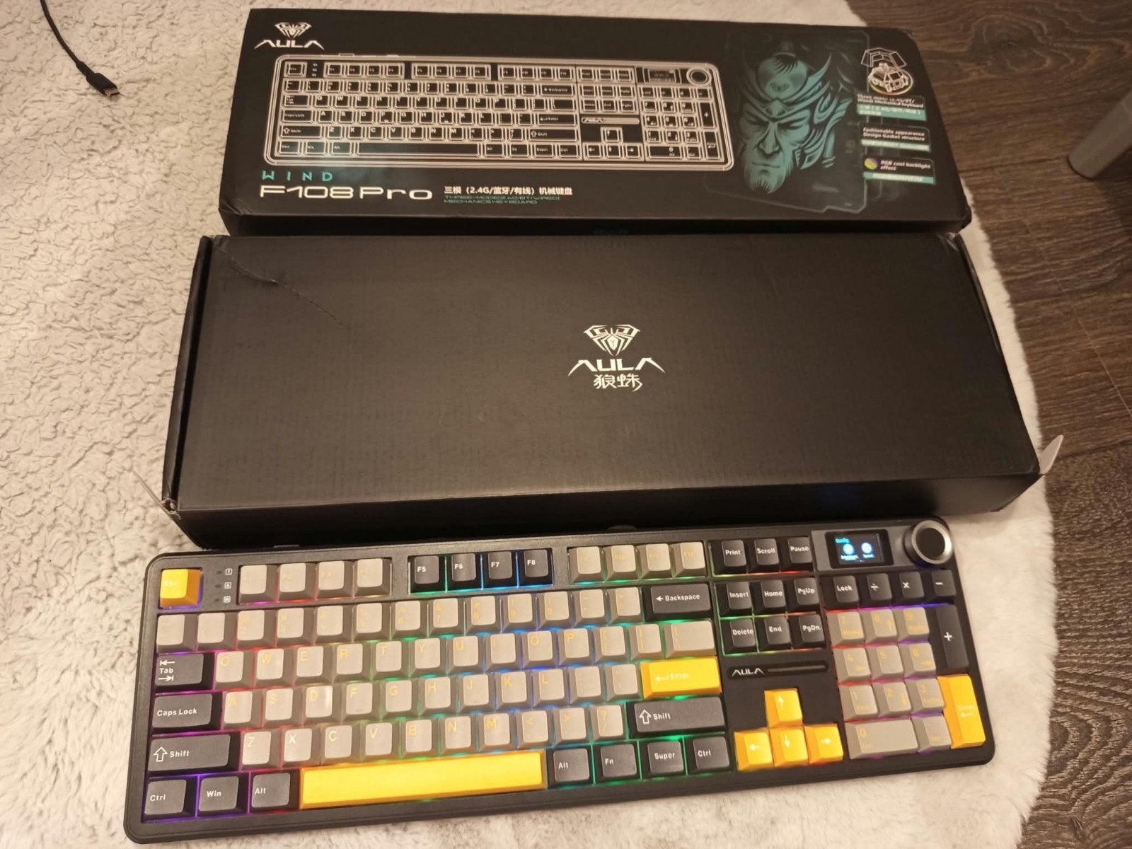 gaming pc toetsenbord, Clavier gamer, Enlèvement ou Envoi, Aula f108 pri, Comme neuf