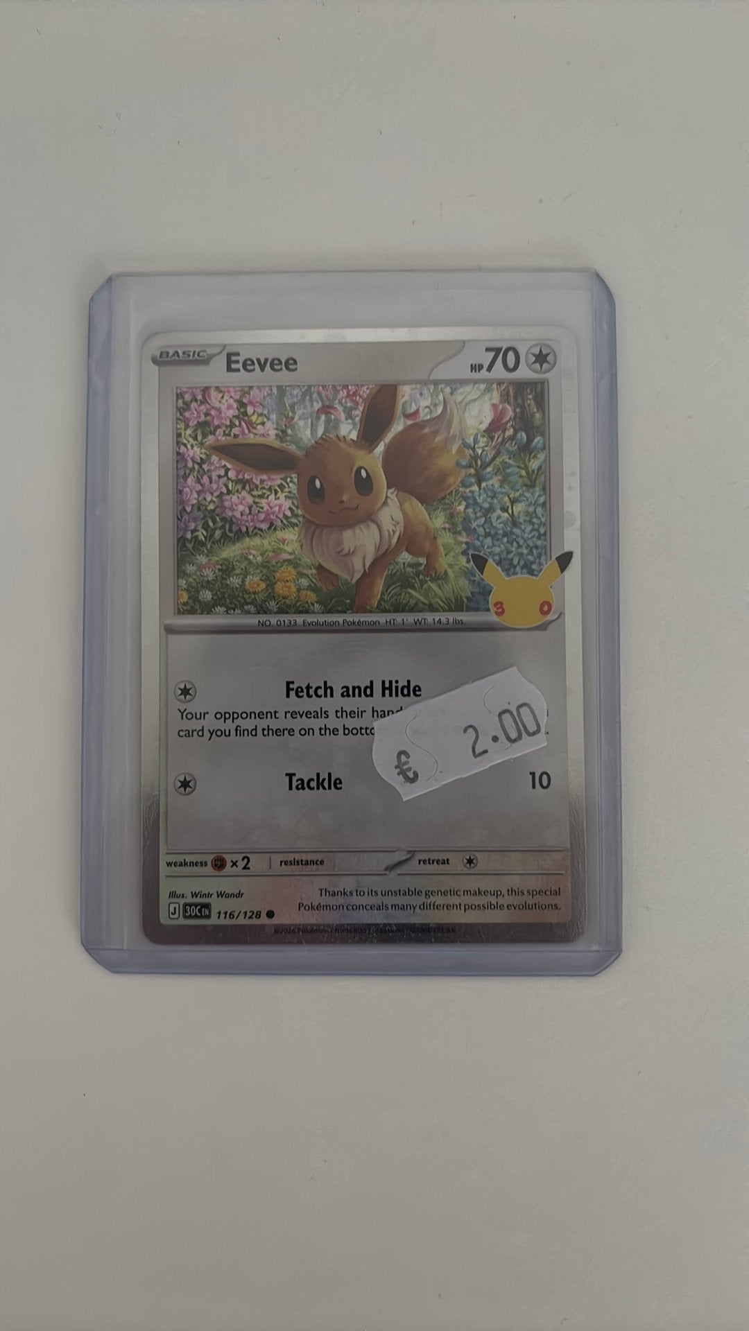 Eevee promo kaart 30th celebration, Hobby en Vrije tijd, Ophalen, Nieuw, Losse kaart