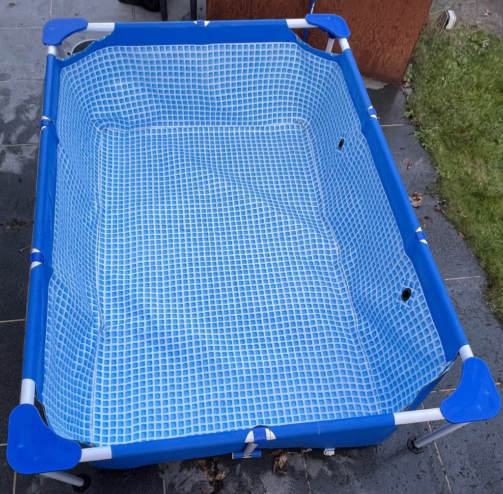 Intex zwembad (220x150) met toebehoren (incl. verwarming), Tuin en Terras, Ophalen, Gebruikt, Minder dan 80 cm, Minder dan 200 cm