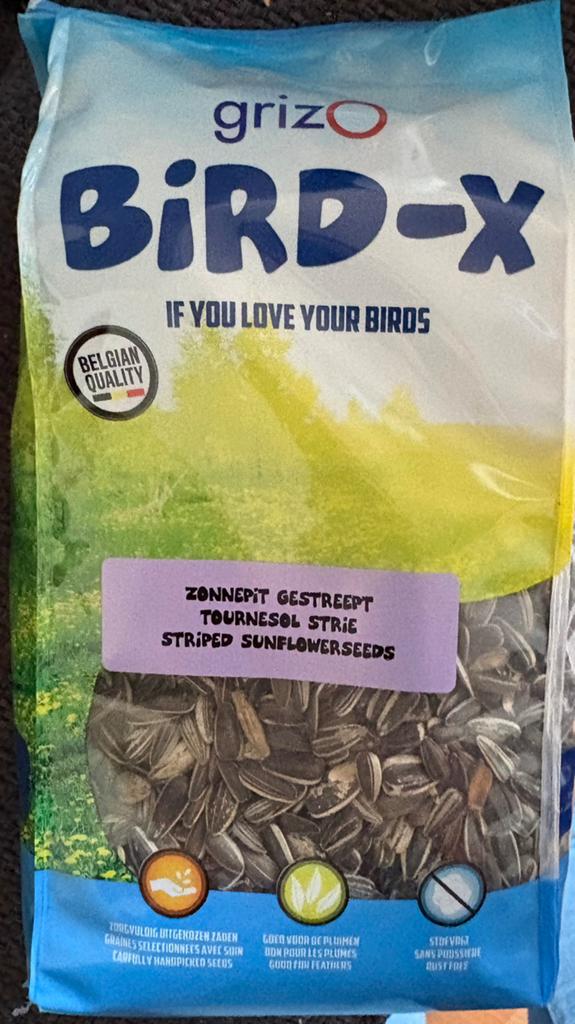 Zonnepit gestreept 600gram, Dieren en Toebehoren, Dierenvoeding, Ophalen of Verzenden, Vogel