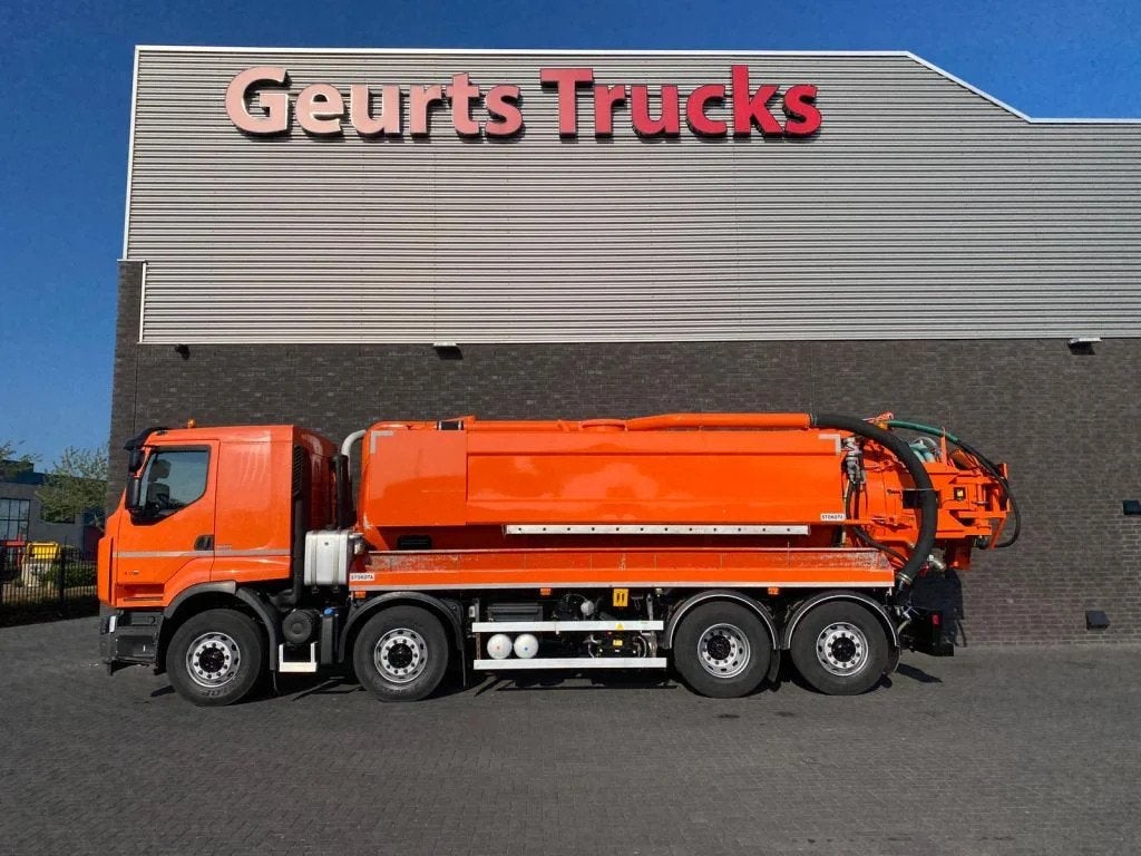 Renault Lander 430 8X2 STOKOTA VACUUM/HOGEDRUK /COMBI/KOLKEN, Autos, Camions, Achat, Autres couleurs, 440 ch, Diesel