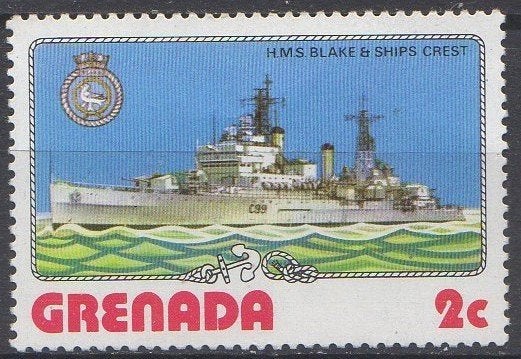 Grenada - Britse lichte kruiser HMS Blake - 1976, Ophalen of Verzenden, Postfris