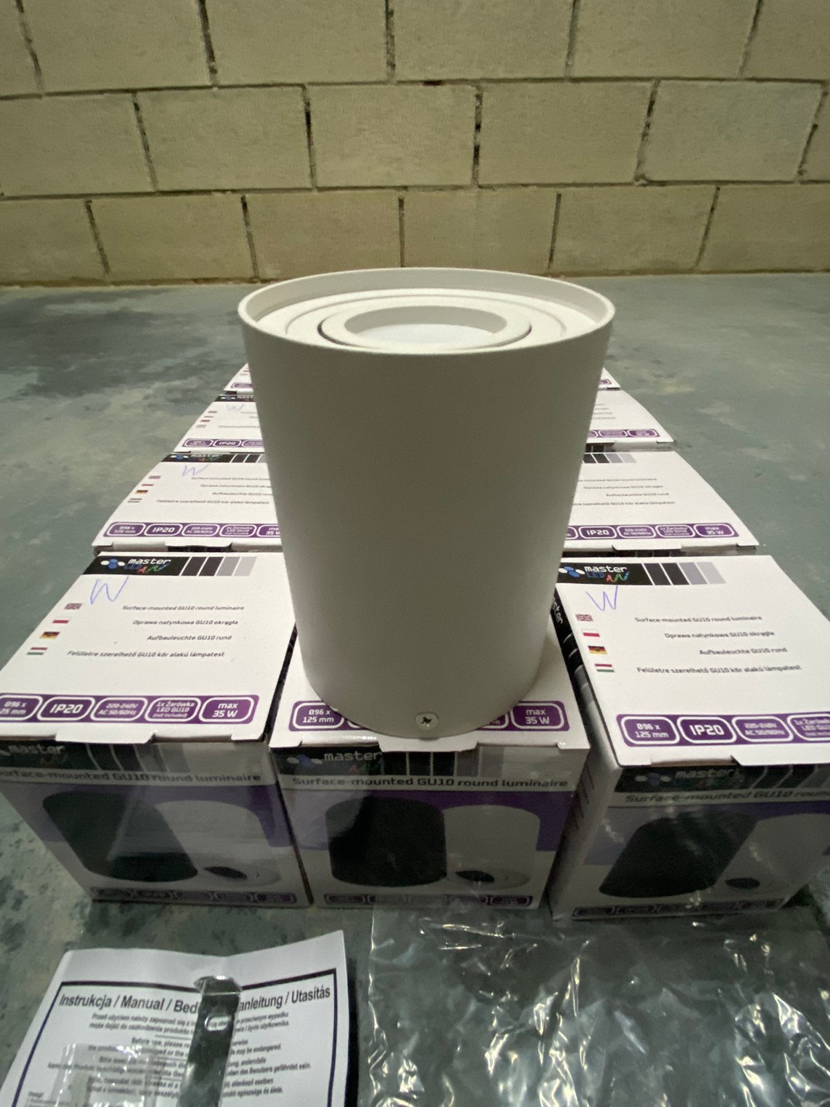 Lampinno - Opbouwspot rond wit richtbaar - 11 stuks, Huis en Inrichting, Lampen | Spots, Metaal of Aluminium, Ophalen of Verzenden