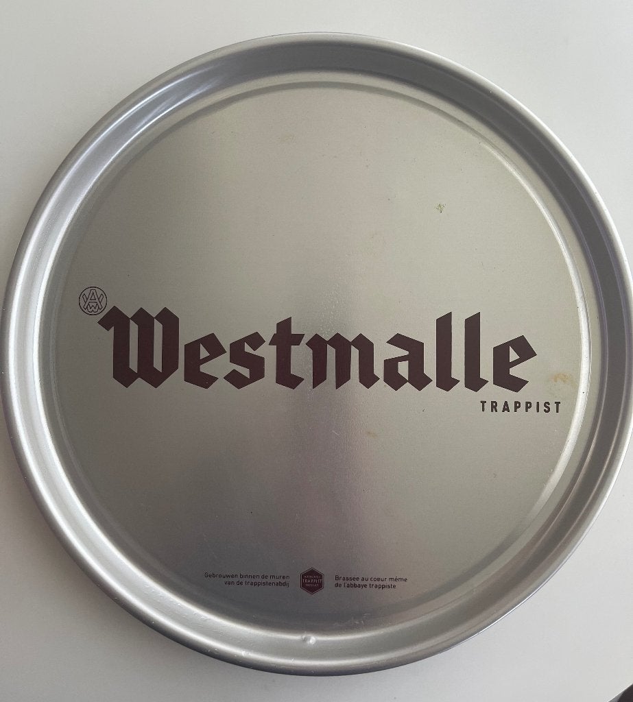 WESTMALLE dienbord, Verzamelen, Ophalen of Verzenden, Gebruikt, Reclamebord