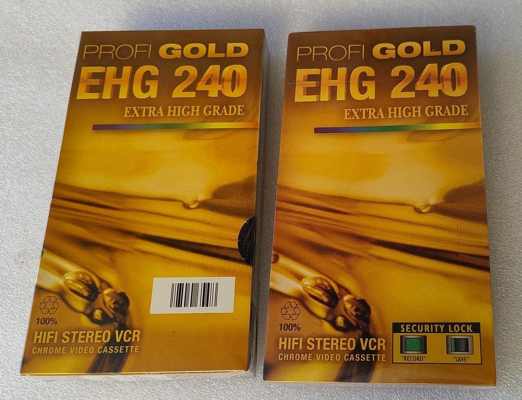Cassette vidéo Profi Gold EHG-240 de très haute qualité VHS, Enlèvement ou Envoi, Neuf, dans son emballage, Autres genres, VHS