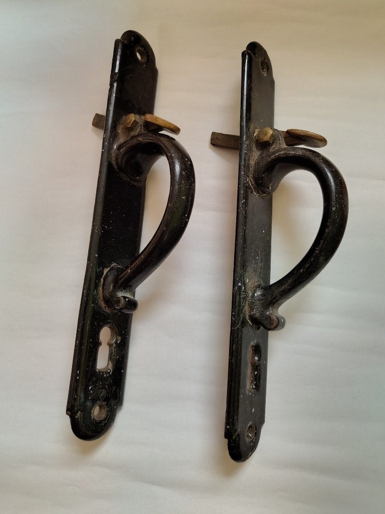 2 poignées de porte vintage, Enlèvement ou Envoi