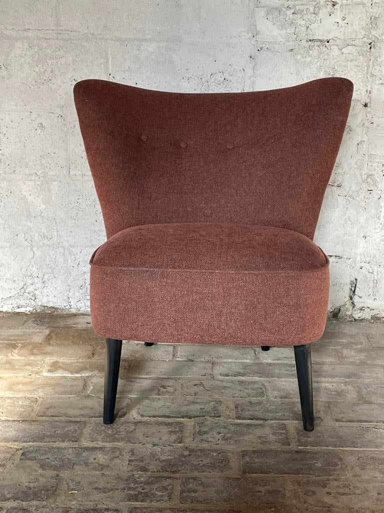 Vintage cocktail zetel (prof. herstoffering), Huis en Inrichting, Ophalen, Zo goed als nieuw