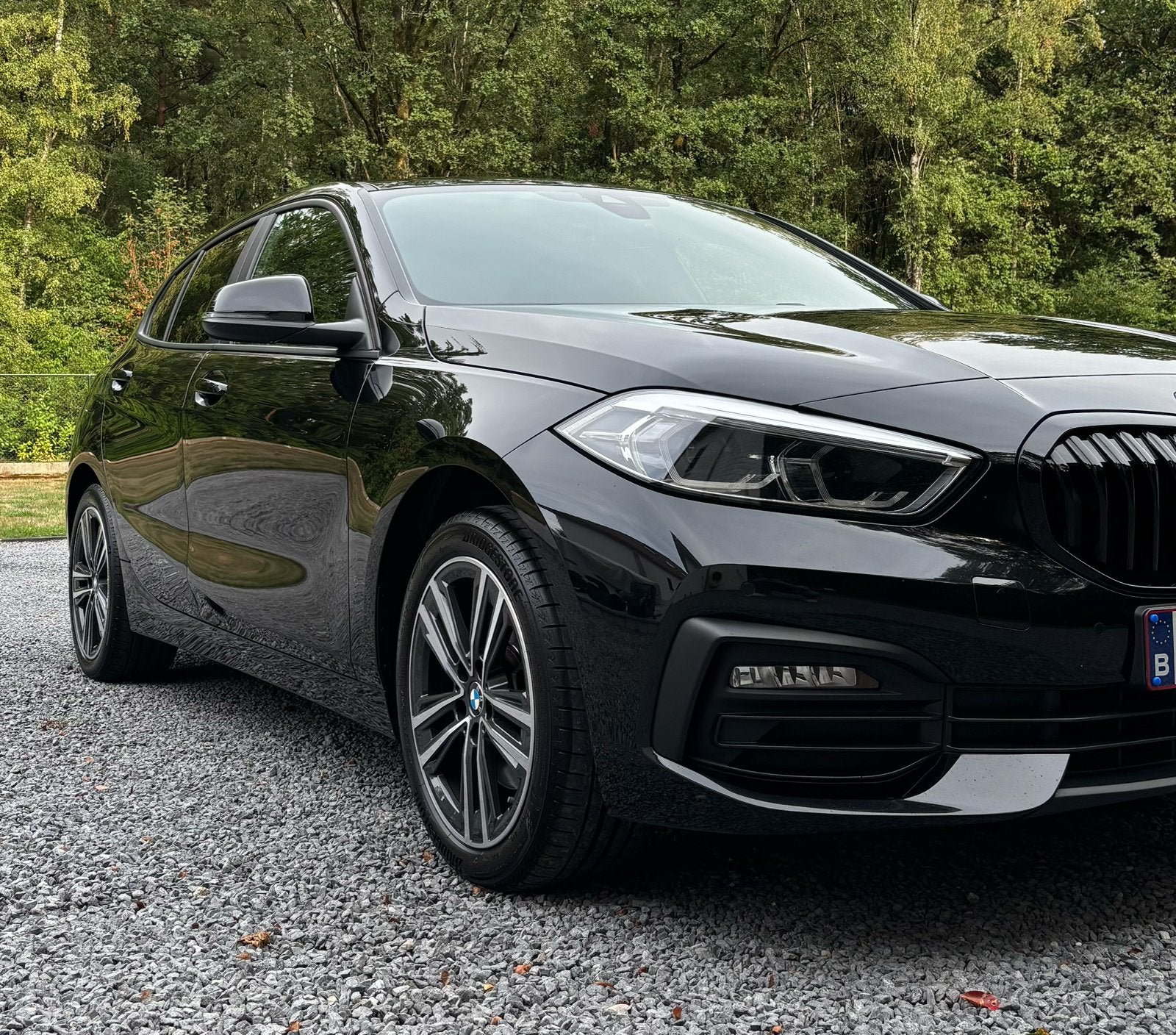 BMW 116d, Auto's, 1 Reeks, Leder en Stof, Zwart, Diesel