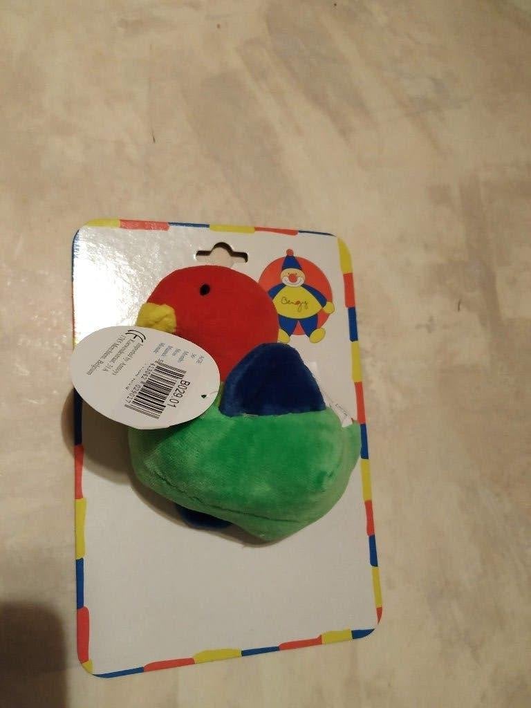 knuffel eendje met rammelaar splinternieuw cadeau, Ophalen of Verzenden, Nieuw