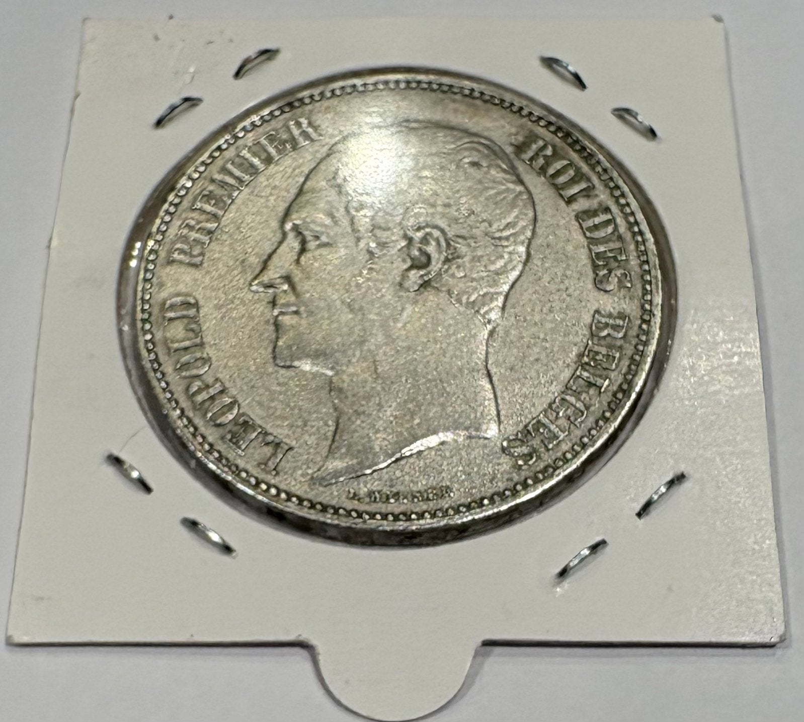 Pièce de collection,5 francs, Leopold 1er, Timbres & Monnaies, Enlèvement ou Envoi, Argent