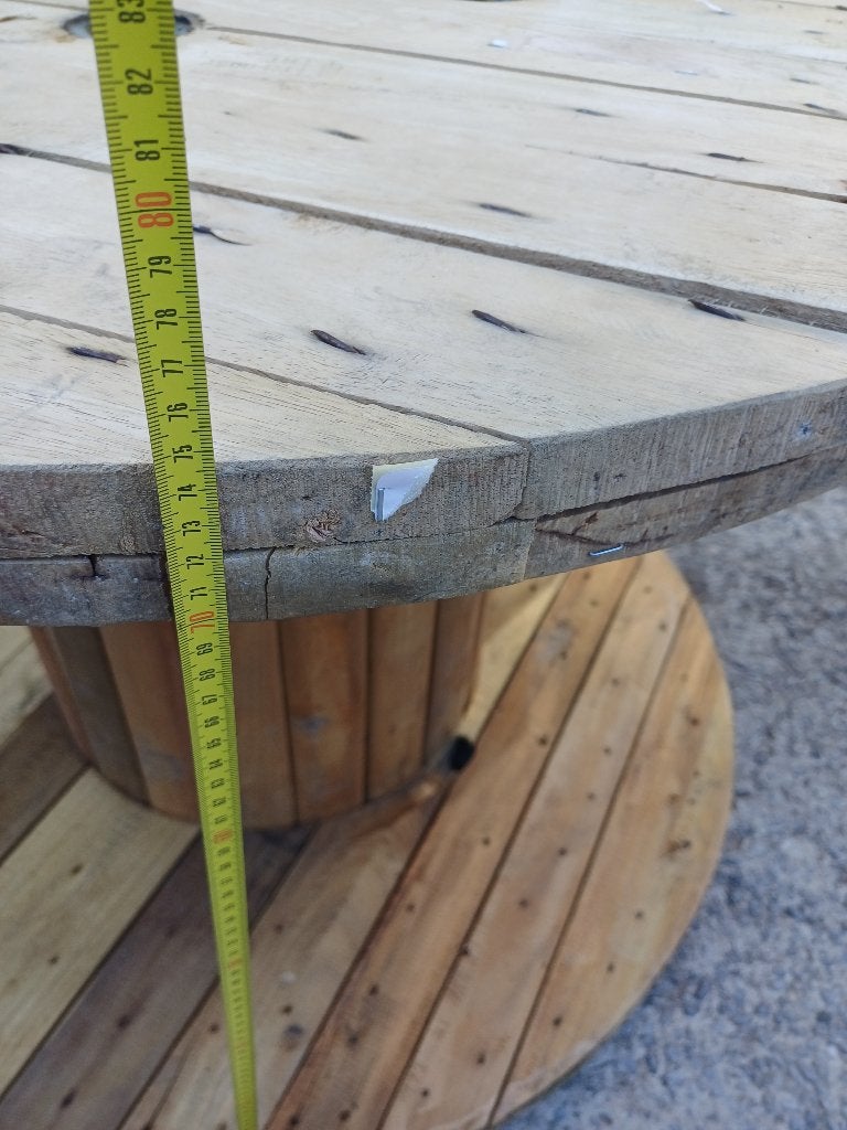 2 Bobijnen  haspels, Tuin en Terras, Tuintafels, Ophalen, Zo goed als nieuw, Rond, Hout