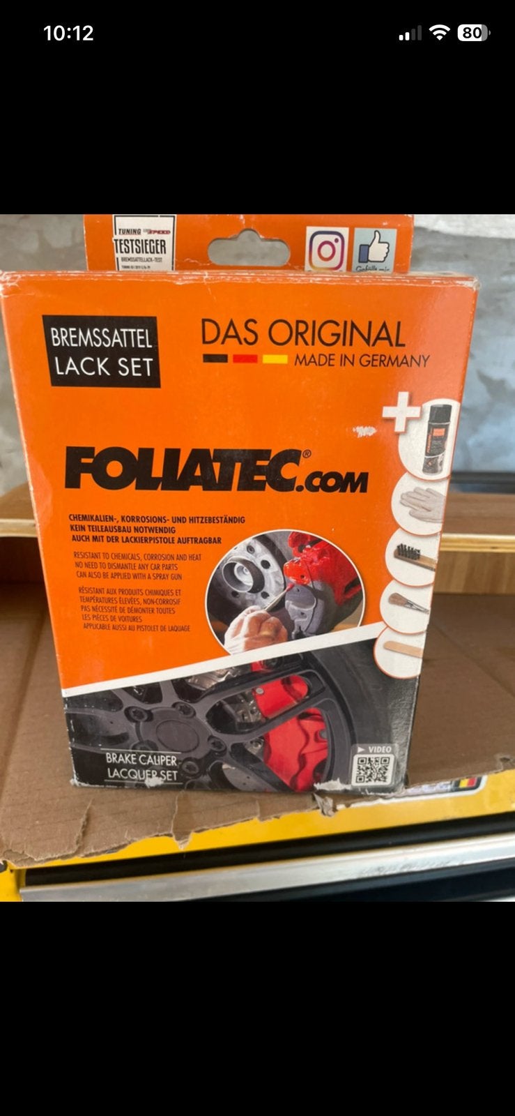Foliatec remklauw set blauw, Autos : Divers, Enlèvement