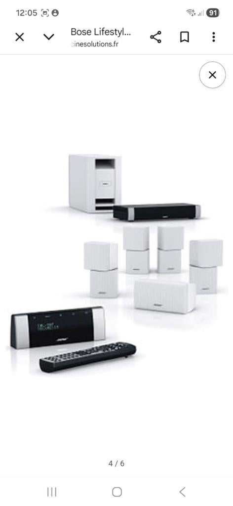 Style de vie Bose V30, Enlèvement