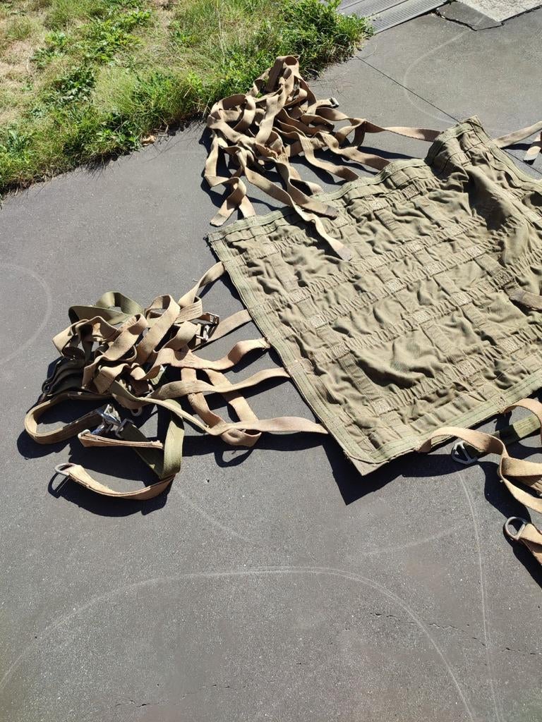 Air cargo drop net, Ophalen