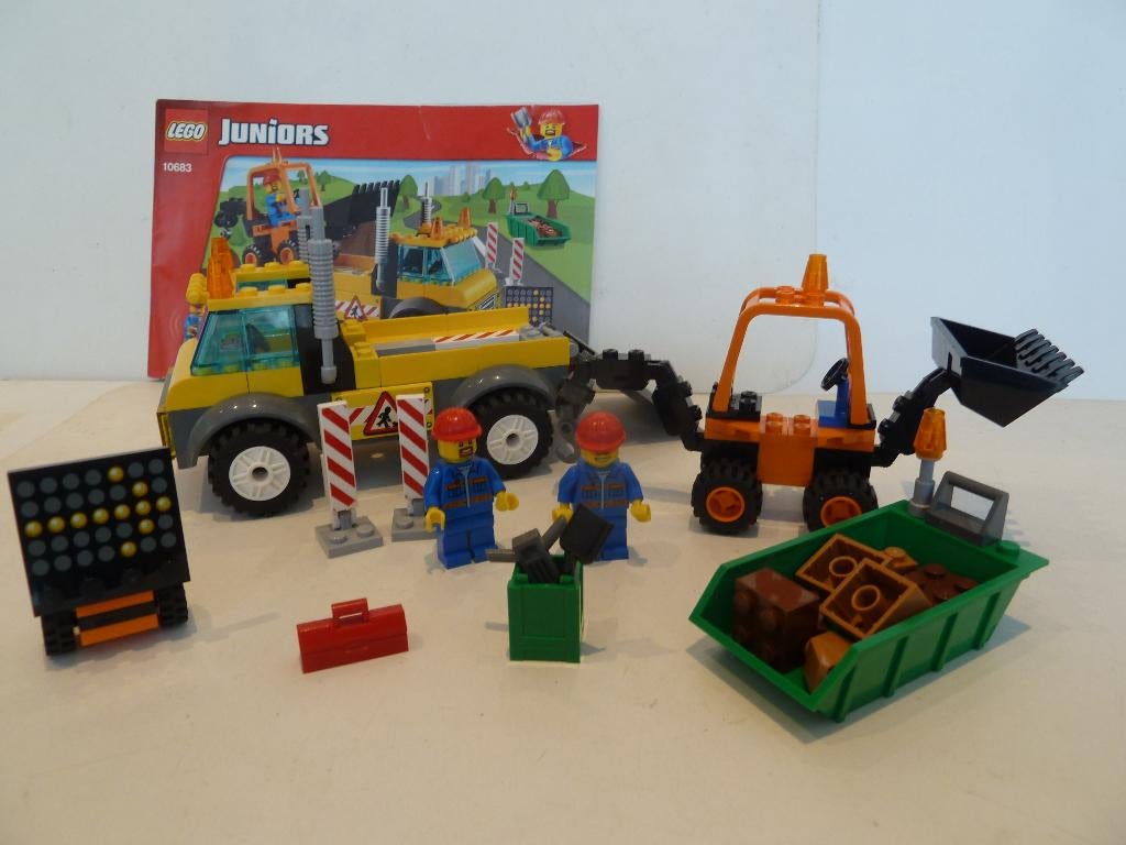 Lego Juniors City 10683 Road Work Truck, Compleet, City, Lego, Ophalen of Verzenden