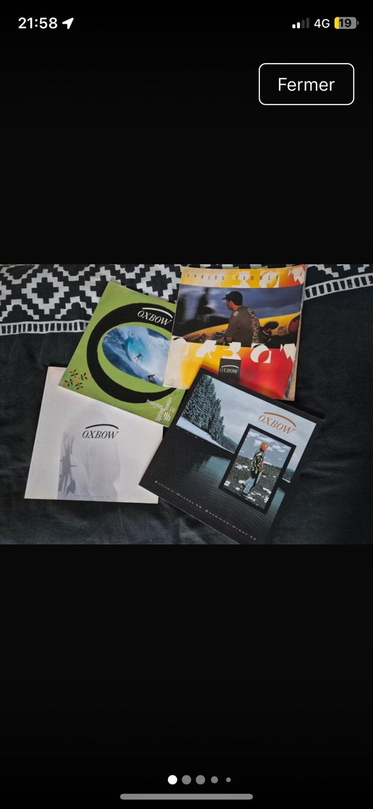 4x Catalogues Oxbow vintage 94/96, Enlèvement ou Envoi, Comme neuf