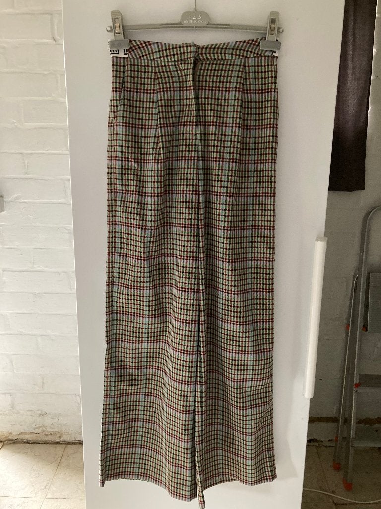Lange broek met ruitjes, CKS, maat 14/34, Kleding | Dames, Meerkleurig, Ophalen of Verzenden, Zo goed als nieuw, Maat 34 (XS) of kleiner