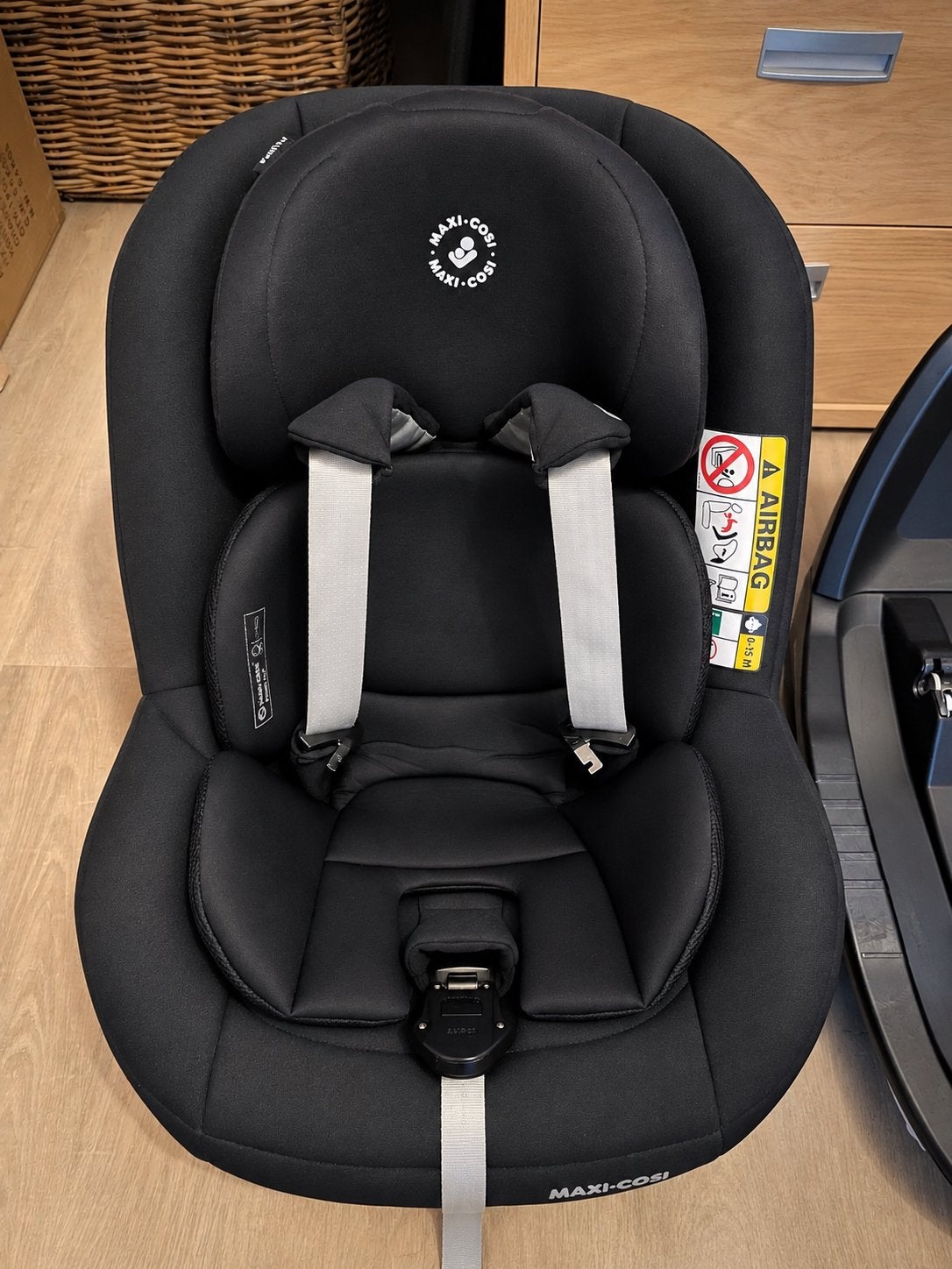 Maxi-Cosi Pearl Pro2 i-Size – Authentic Black + FamilyFix3, Kinderen en Baby's, Ophalen, Zo goed als nieuw, Maxi-Cosi, Isofix