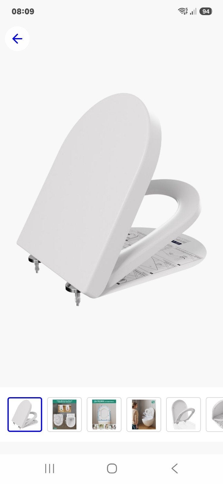 Softclose toilet brillen wit, Bricolage & Construction, Sanitaire, Enlèvement, Toilettes