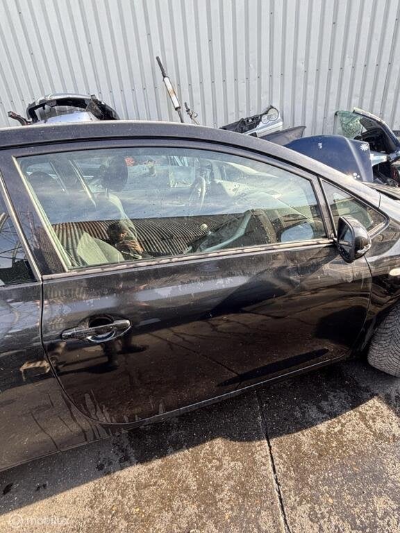 Voordeur rechts rechtsvoor zwart Toyota Auris I ('07-'12), Toyota, Utilisé, Droite, Porte