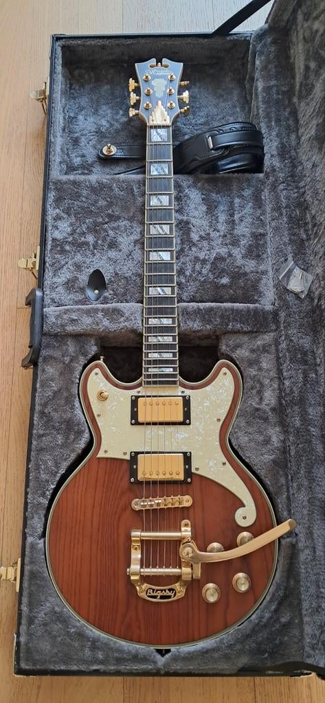 D'Angelico Brighton Deluxe Limited edition met bigsby, Musique & Instruments, Instruments à corde | Guitares | Électriques, Gibson