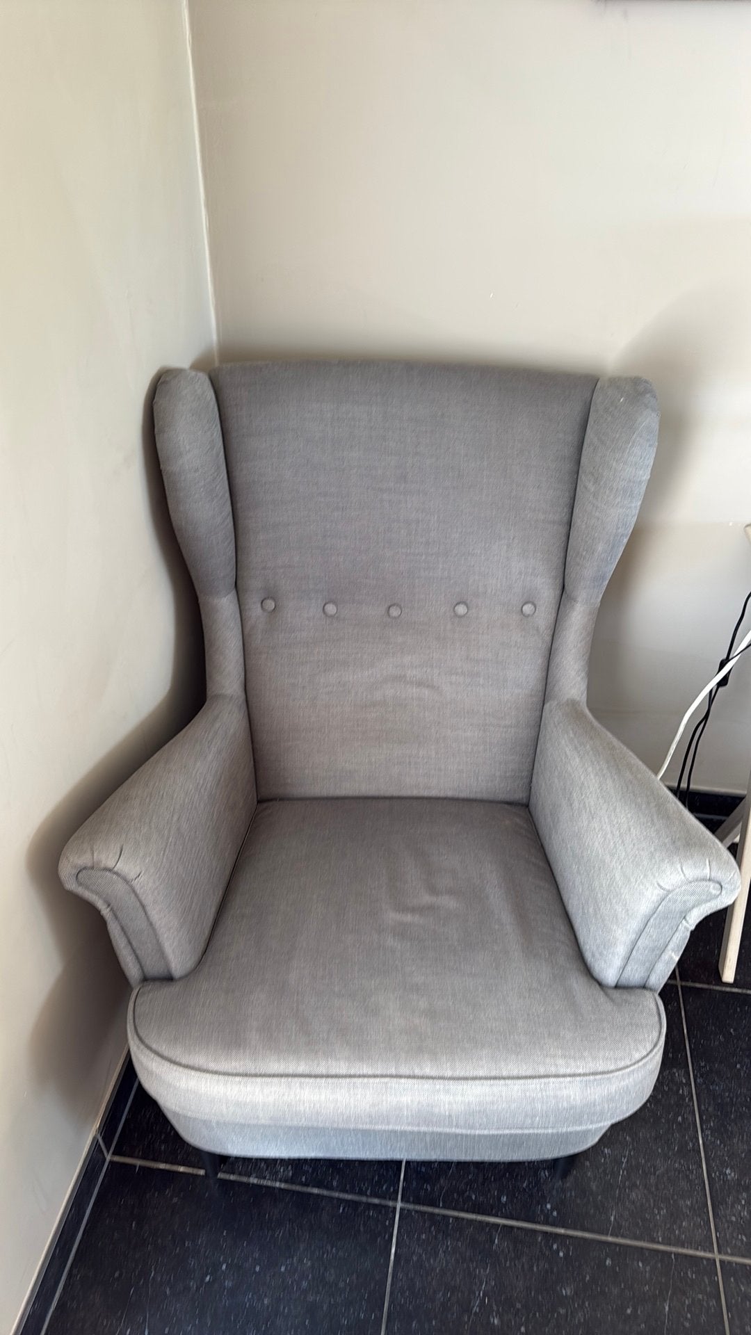 Ikea eenzit met voetenbank, Huis en Inrichting, Fauteuils, Ophalen, Gebruikt