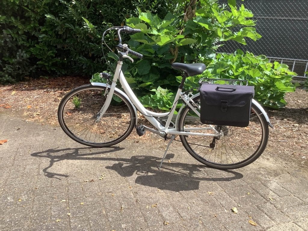 Witte damesfiets, Gebruikt, Velgrem, Versnellingen, Minder dan 47 cm