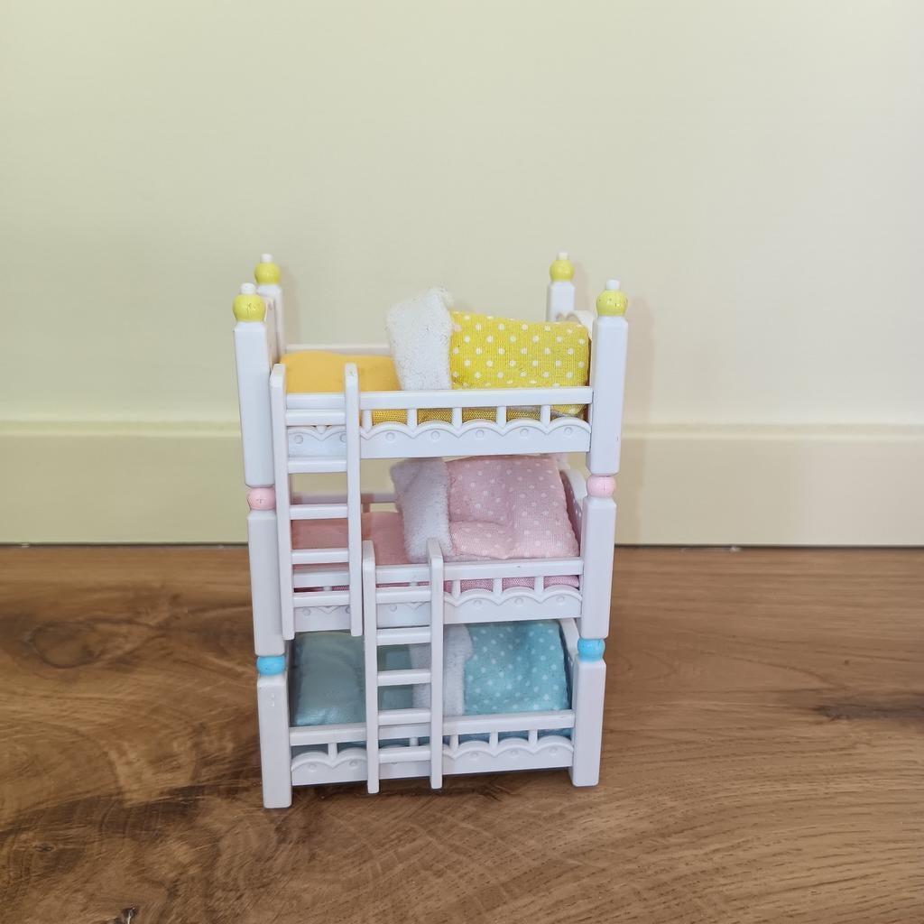 Sylvanian- les lits superposés à 3 couchettes (4448), Enlèvement, Comme neuf, Accessoires