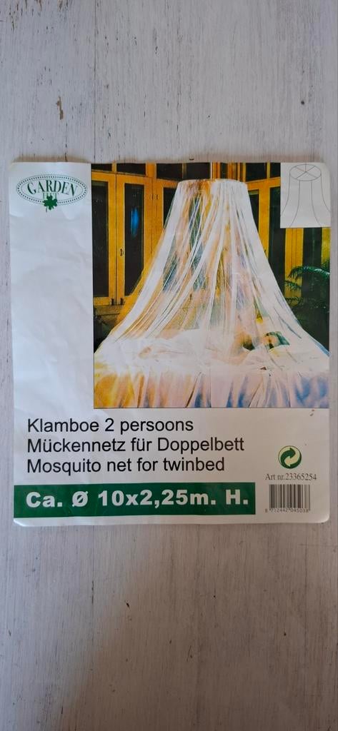 Klamboe 2 persoons 10m x 2,25m perfect voor DIY of decoratie, Huis en Inrichting, Ophalen of Verzenden, Stof