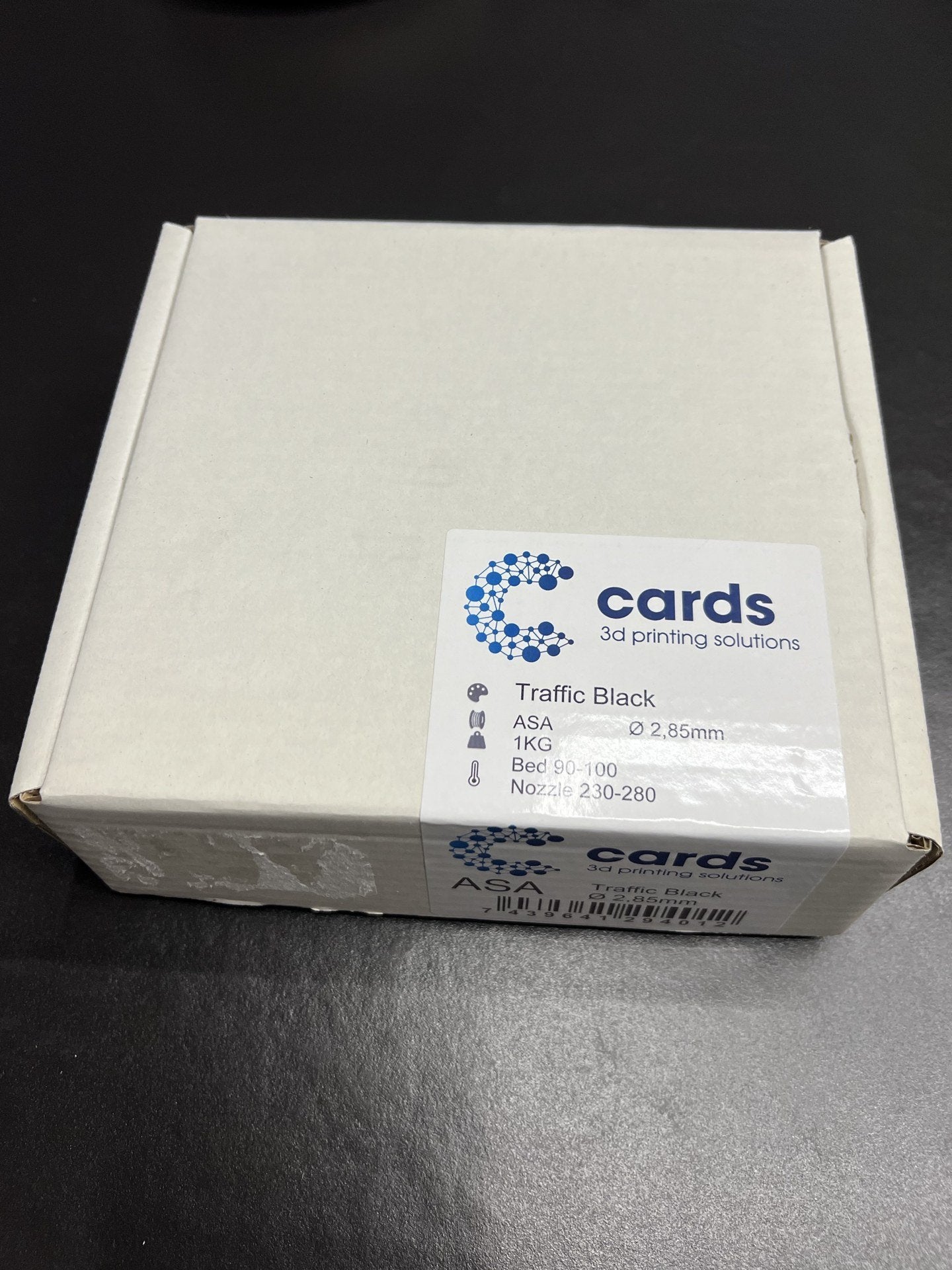 3x Cards PLM ASA filament Traffic Black 1kg, Computers en Software, 3D-printerbenodigheden, Ophalen of Verzenden, Nieuw