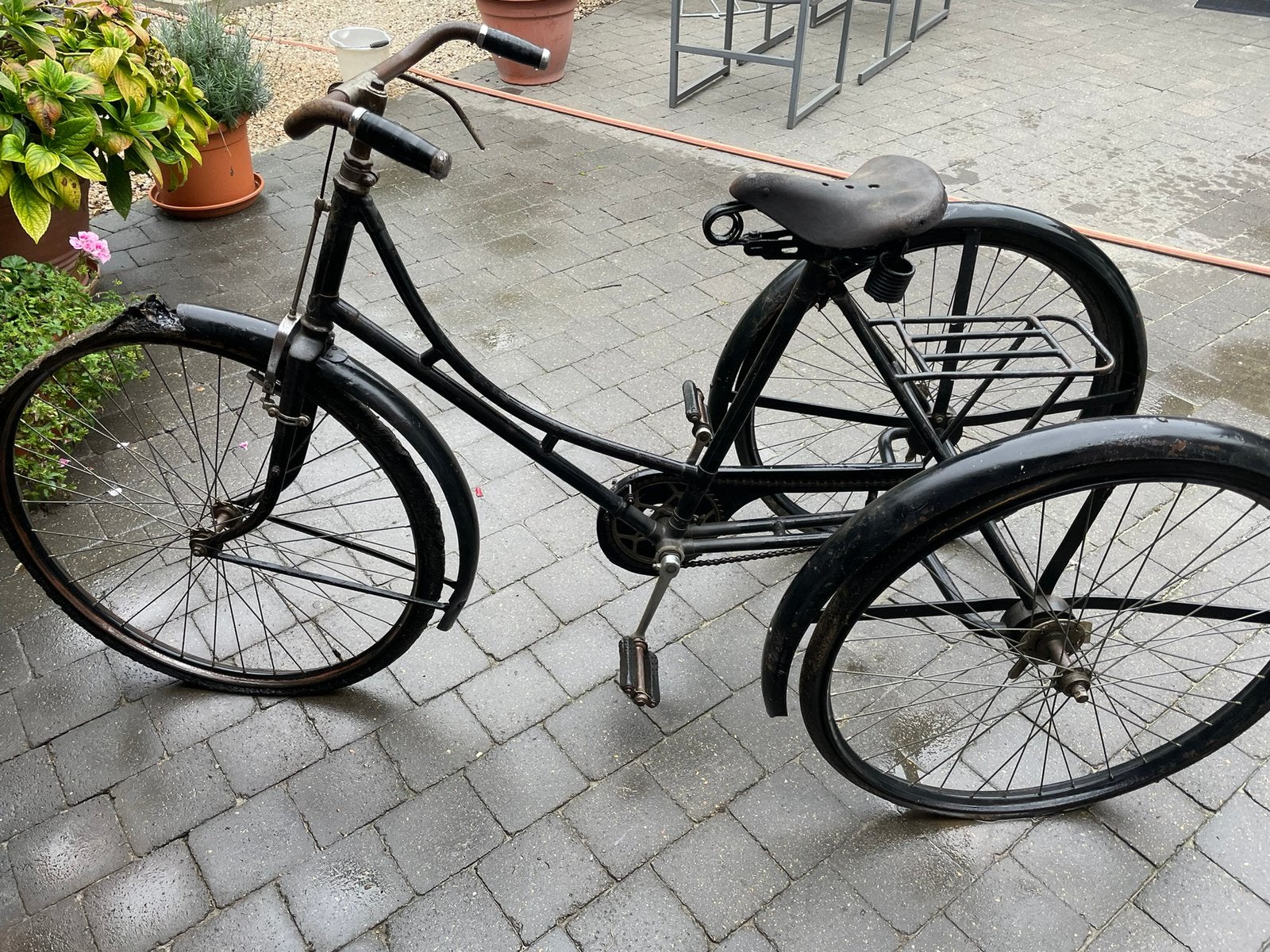 Antieke transport fiets, Enlèvement