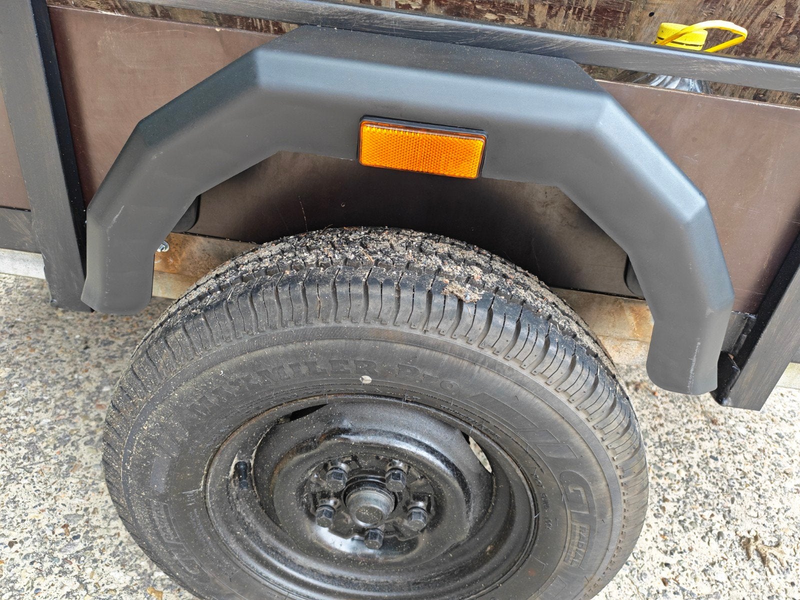 spatborden voor aanhangwagen, Ophalen