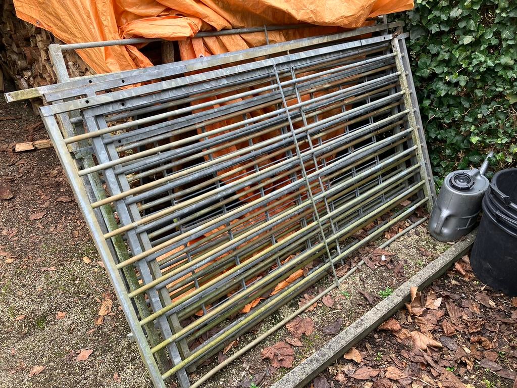 Gegalvaniseerde hekken. 5 stuks., Enlèvement, Utilisé