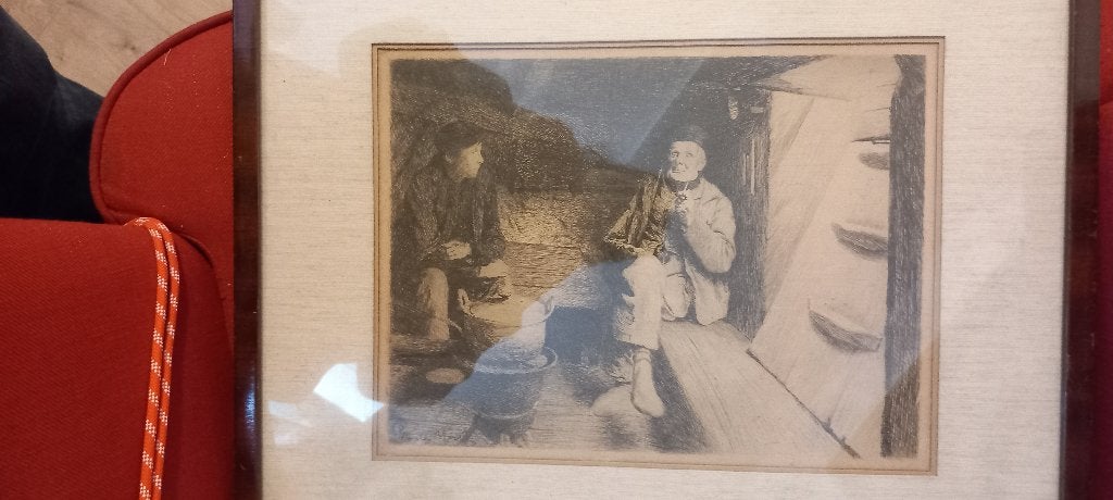 Gravure door Charles Mertens (1892), Impressionistisch, Print, Papier, Ophalen