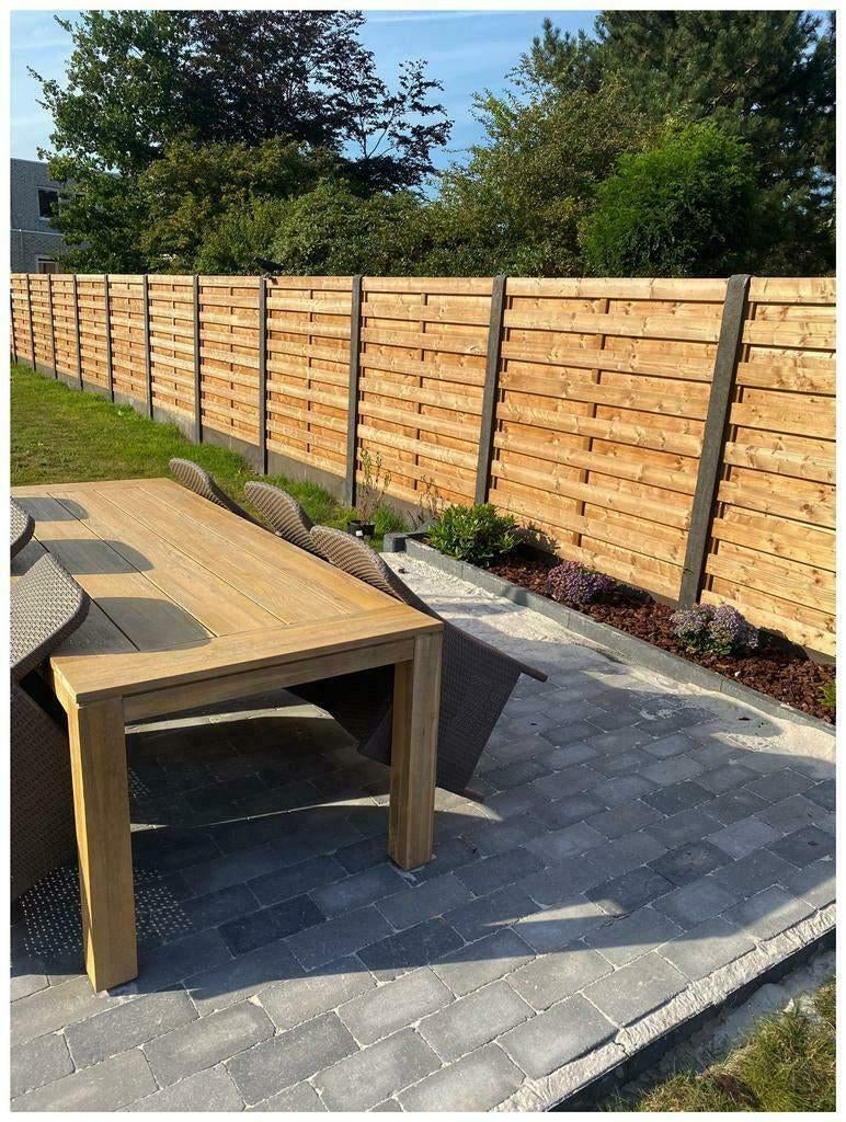 Afsluiting met houten schutsels, Ophalen, Nieuw, Hout, Tuinhek