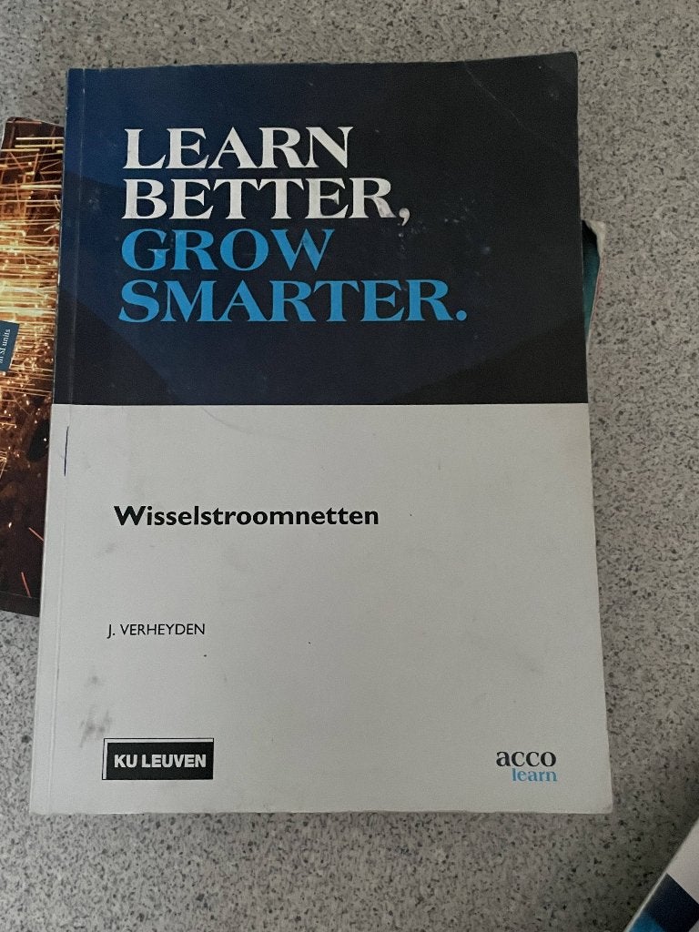 Cursus wisselstroomnetten industrieel ingenieur, Boeken, Ophalen of Verzenden, Gelezen, Hoger Onderwijs