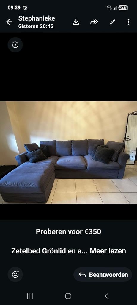 Canapé-lit, Maison & Meubles, Canapés | Coins salons complets, Enlèvement