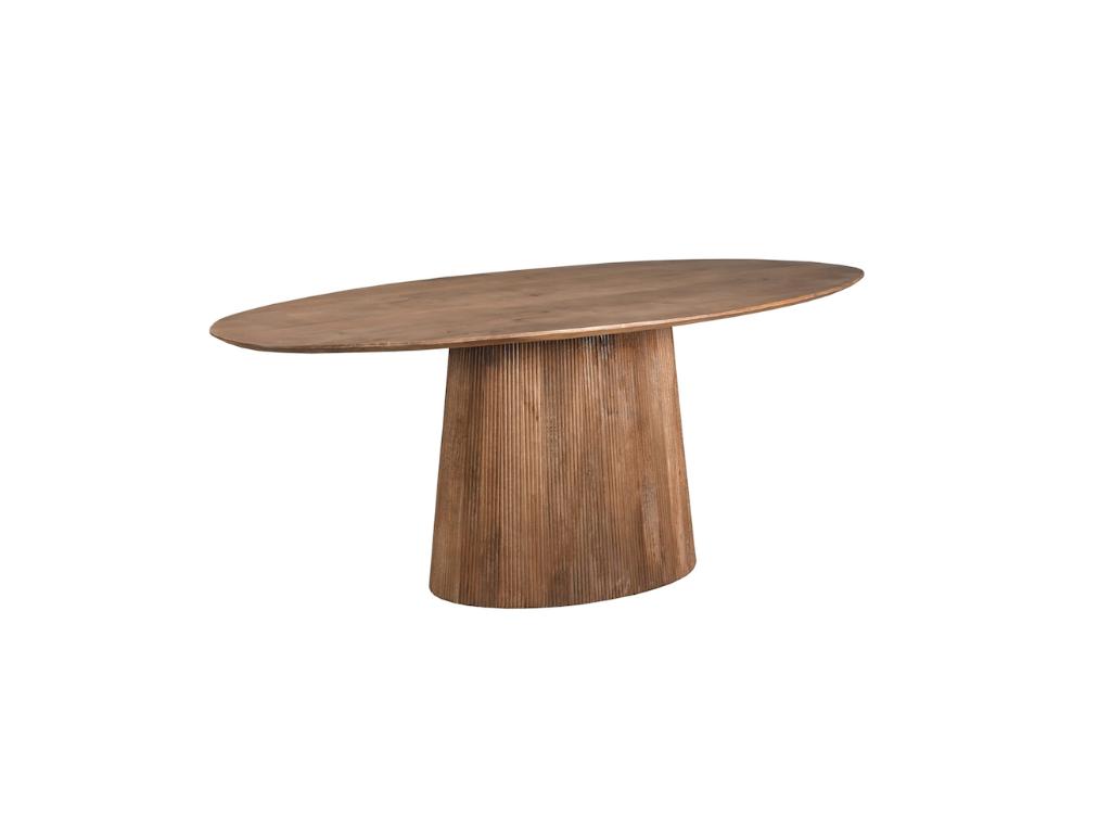 Ovale eetkamertafel Rome te koop!, Ophalen, Overige materialen, 100 tot 150 cm, Japandi / Scandinavisch