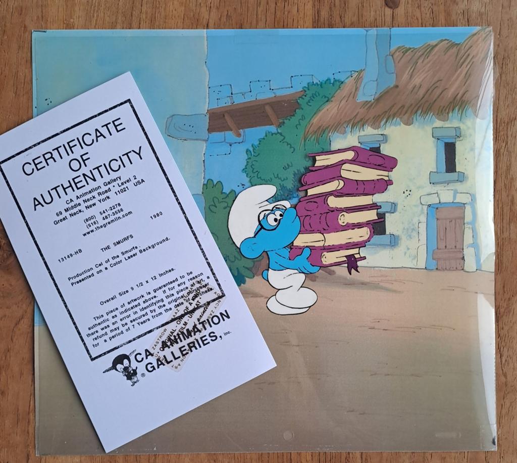 Originele animatiecel De Smurfen, Ophalen of Verzenden