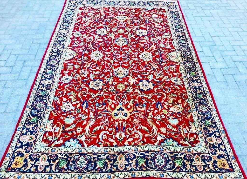 Mooie Perzische handgeknoopt tapijt (Isfahan) 300 x 200 cm, Ophalen, 150 tot 200 cm, 200 cm of meer, Zo goed als nieuw
