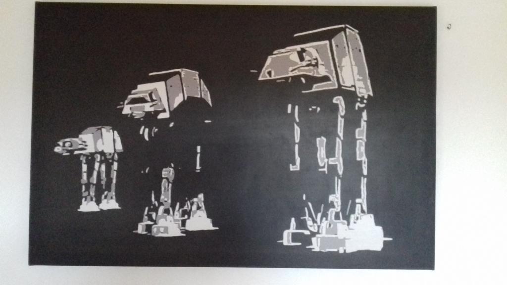 Stars Wars AT-AT / Imperial Walker print schilderij, Ophalen