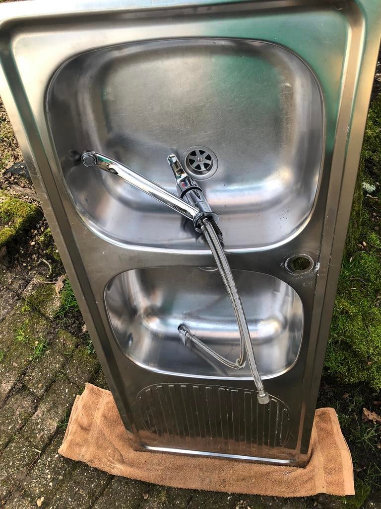 Dubbele afwasbak, Huis en Inrichting, Ophalen