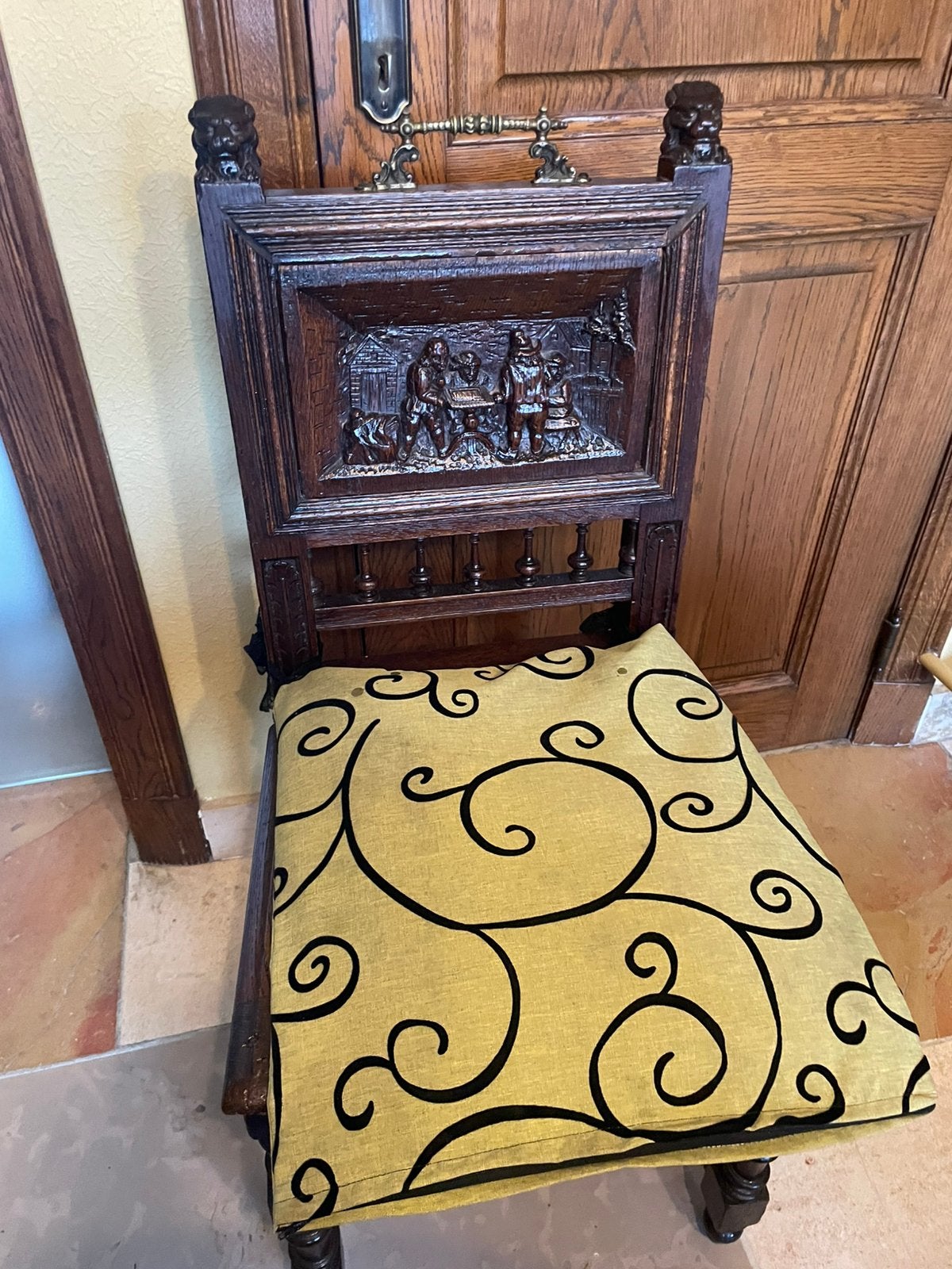 4 antieken stoelen, Ophalen