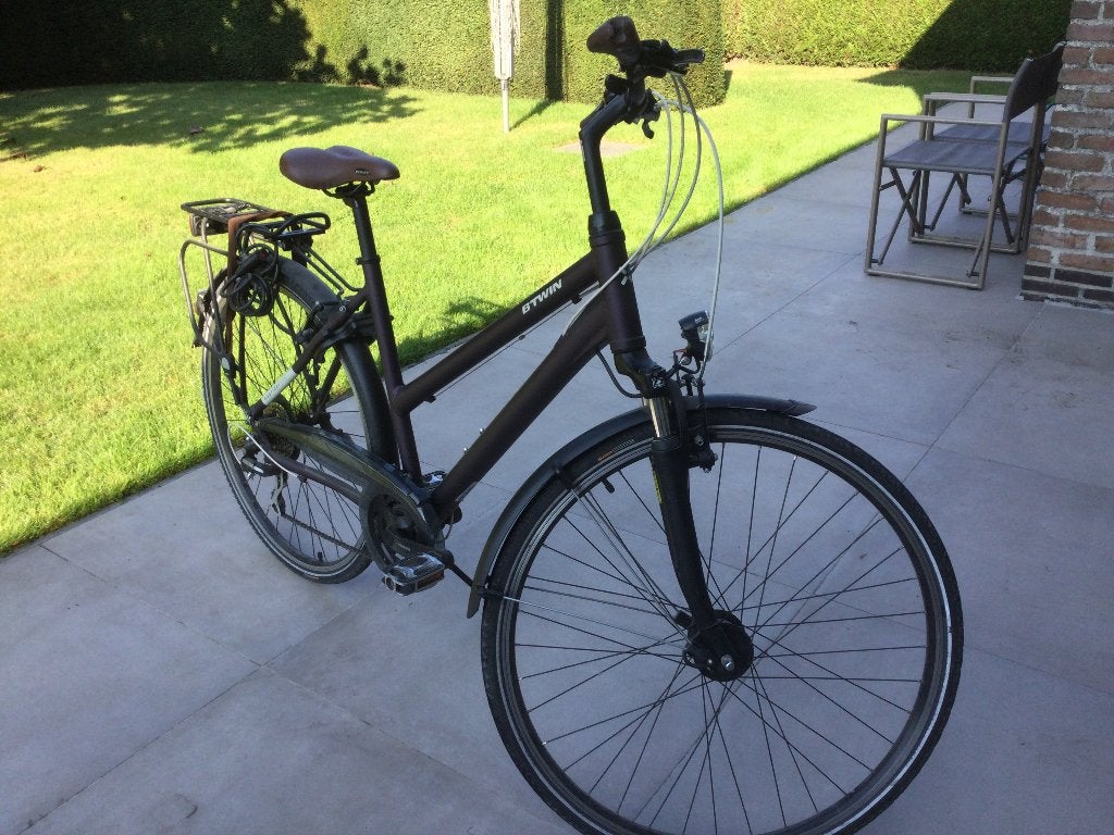 Fiets B-Twin, Fietsen en Brommers, Gebruikt, Velgrem, 47 tot 50 cm, Versnellingen