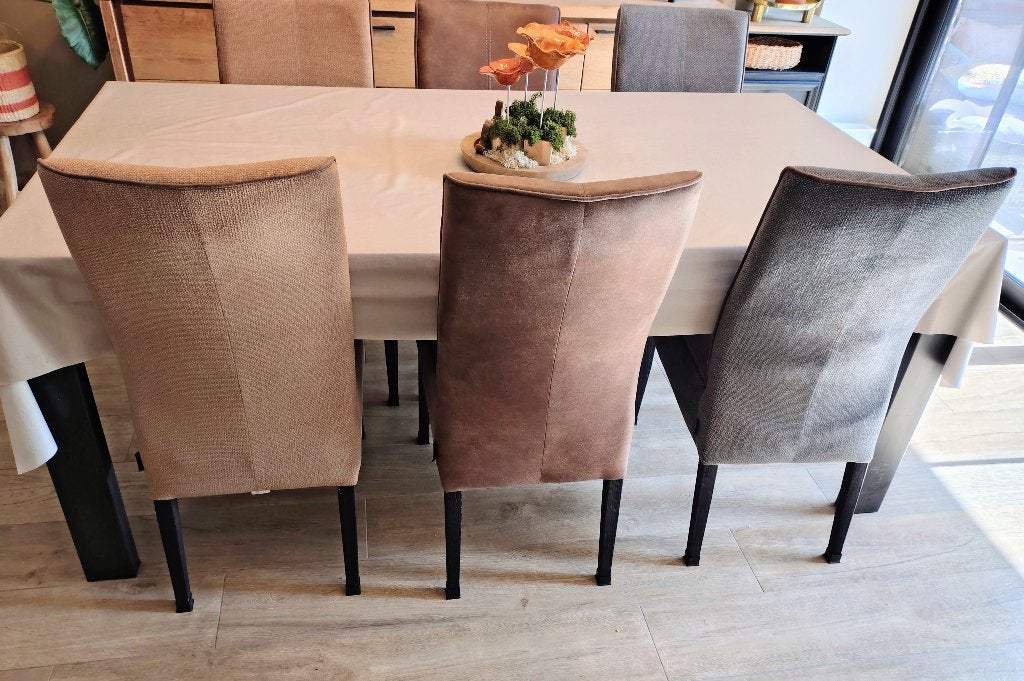 6 eetkamerstoelen Henders & Hazel, Huis en Inrichting, Ophalen, Zo goed als nieuw, Leer