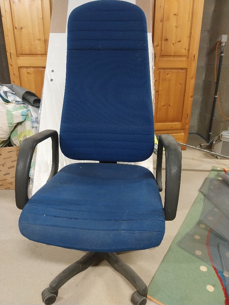 Siège bureau, Enlèvement, Utilisé, Bleu, Chaise de bureau