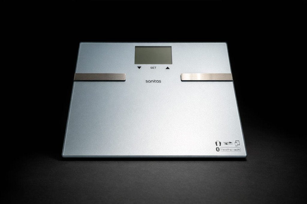 Pèse-personne impédancemètre de la marque Sanitas., Electroménager, Enlèvement, Comme neuf, Pèse-personne, Digital