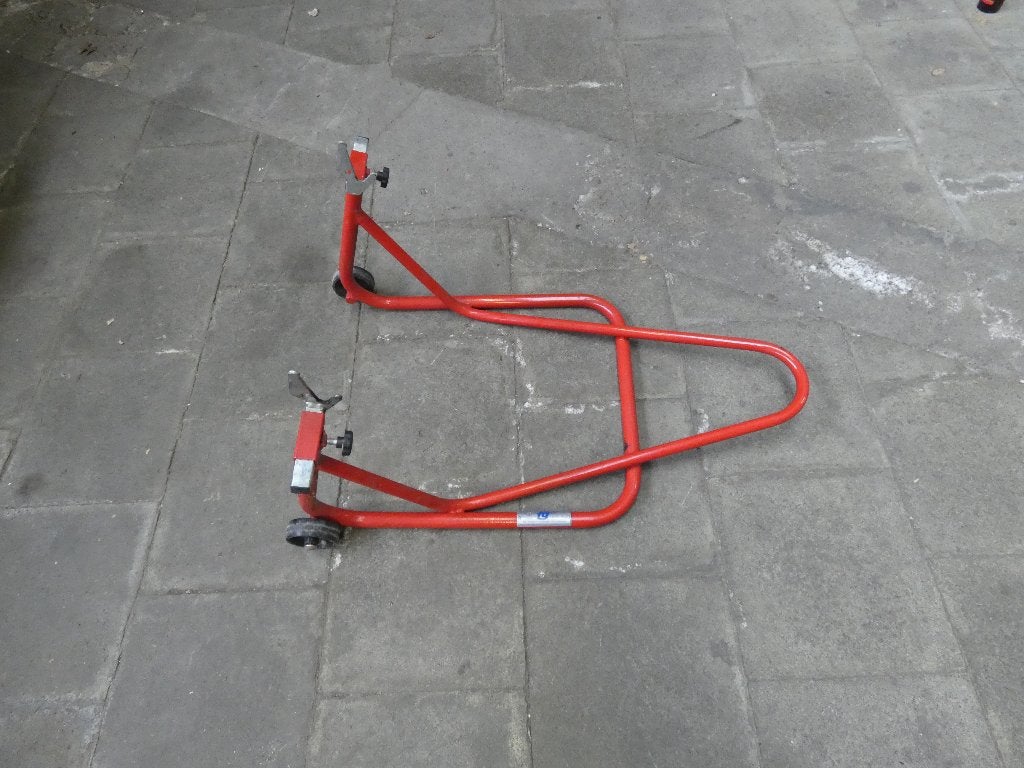 moto staander paddock voor de achterkant, Motoren, Ophalen